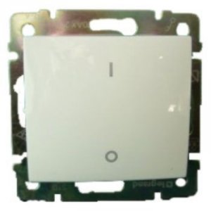 Valena kétpólusú kapcsoló, fehér