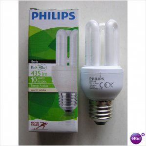 Philips Genie 8W E27 mini kompakt fénycső 10000h  