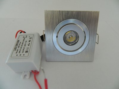 FR SLDOWN LM-1001-001 1x1W álmennyezetbe építhető,billenthető,kör alakú led lámpa WW
