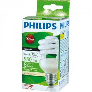 Philips 15W E27 komp. fénycső Economy Twister/Tornado 6000h 871829121709100